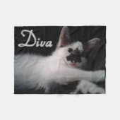 Glamour Kitty Fleecedecke (Vorderseite (Horizontal))