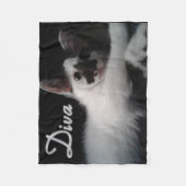 Glamour Kitty Fleecedecke (Vorderseite)