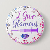 Glamour-Krankenschwester Button (Vorderseite)