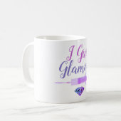 Glamour Krankenschwester erschossen niedlich lila Kaffeetasse (Vorderseite Links)