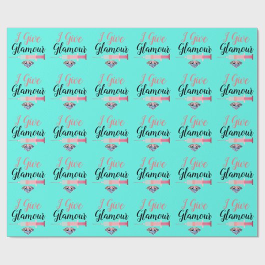 Glamour Krankenschwester erschossen niedlich türki Geschenkpapier (Flach)