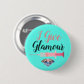 Glamour Krankenschwester erschossen niedliche medi Button (Vorne & Hinten)