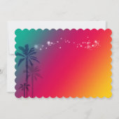 Glamour Las Vegas Wedding Anniversary Party Einladung (Rückseite)