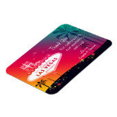 Glamour Las Vegas Wedding Danke Magnet (Linke Seite)