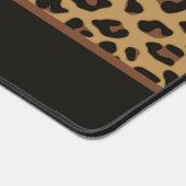 Glamour Leopard Print Girl Personalisiert Schreibtischunterlage (Ecke)