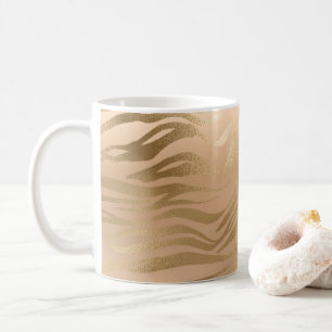 Glamour Light Brown Leopard Spots Animal Print Kaffeetasse