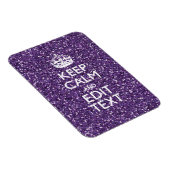 Glamour Lila Behielt Ruhe Personalisiert Magnet (Rechte Seite)