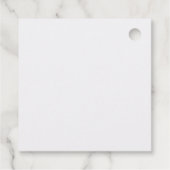 Glamour Lila Eyes & Brows Aquarell Vielen Dank Geschenkanhänger (Rückseite)