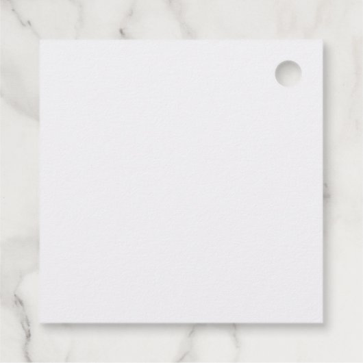 Glamour Lila Eyes & Brows Aquarell Vielen Dank Geschenkanhänger (Rückseite)