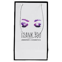 Glamour Lila Eyes & Brows Aquarell Vielen Dank Kleine Geschenktüte