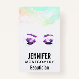 Glamour Lila Eyes & Brows Wasserfarbe Ausweis