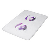 Glamour Lila Eyes & Brows Wasserfarbe Badematte (Schrägansicht)