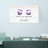 Glamour Lila Eyes & Brows Wasserfarbe Banner (Messeveranstaltung)