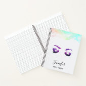 Glamour Lila Eyes & Brows Wasserfarbe Notizblock (Innenseite)