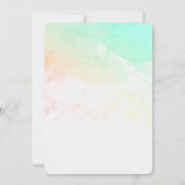 Glamour Lila Eyes & Brows Wasserfarbe Save The Date (Rückseite)