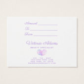 Glamour Lila Glitzern | Salon Gift Certificate (Rückseite)