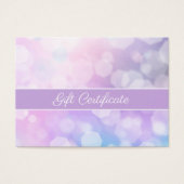 Glamour Lila Glitzern | Salon Gift Certificate (Vorderseite)