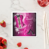 Glamour Lingerie Junggeselinnen-Abschied | Heiß ro Serviette (Beispiel)