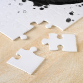 Glamour-Lippen-Abbildung in Schwarzweiß Puzzle (Seite)