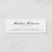 Glamour Lipstick Kiss Glitzer Mini Visitenkarte (Rückseite)