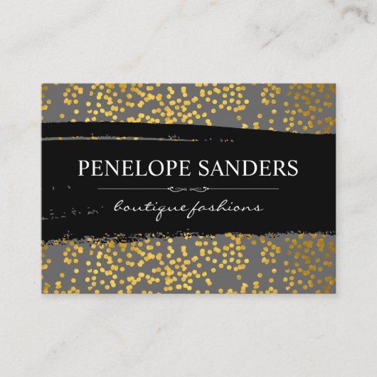 Glamour Luxe Expressive Visitenkarte (Vorderseite)