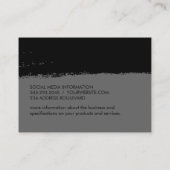 Glamour Luxe Expressive Visitenkarte (Rückseite)