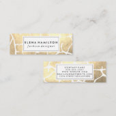 Glamour Luxe Pattern Mini Visitenkarte (Vorne/Hinten)