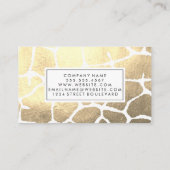 Glamour Luxe Pattern Visitenkarte (Rückseite)