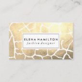 Glamour Luxe Pattern Visitenkarte (Vorderseite)