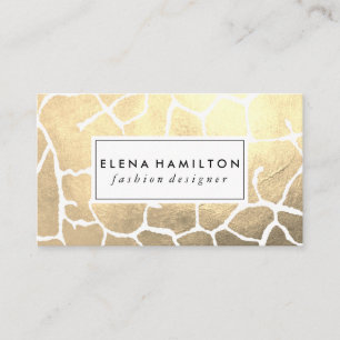 Glamour Luxe Pattern Visitenkarte