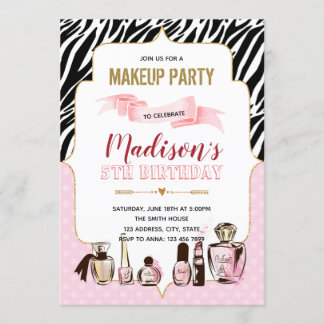 Glamour macht Geburtstagsfeier Einladung