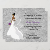 Glamour-Mädchen-Brautparty-Einladung 1 (cback) Einladung (Vorne/Hinten)