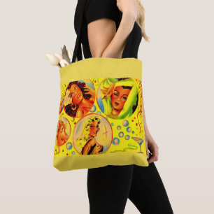 Glamour-Mädchen der 1940er Jahre drucken Tasche