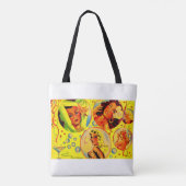 Glamour-Mädchen der 40er Jahre drucken Tasche (Rückseite)