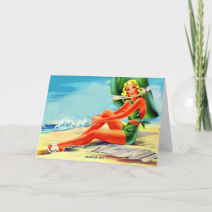 Glamour-Mädchen der 40er Jahre Karte