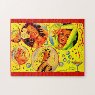 Glamour-Mädchen der 40er Jahre Puzzle