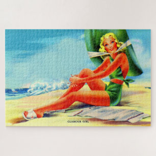 Glamour-Mädchen der 40er Jahre Puzzle