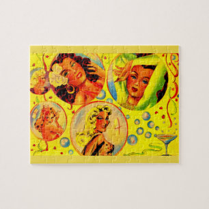 Glamour-Mädchen der 40er Jahre Puzzle