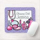 Glamour-Mädchen-Geburtstag (Palladium) Mousepad (Mit Mouse)