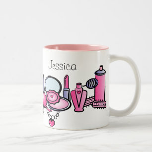 Glamour-Mädchen-Geburtstag Zweifarbige Tasse