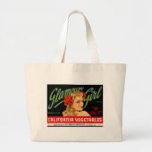 Glamour-Mädchen Jumbo Stoffbeutel (Vorne)