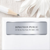 Glamour Metallic Silver Look Moderne Elegant (Insitu)