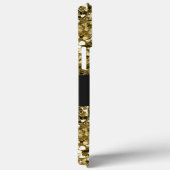 Glamour Mit Monogramm Sparkle Metallic Gold Case-Mate iPhone Hülle (Rückseite / Rechts)