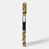 Glamour Mit Monogramm Sparkle Metallic Gold Case-Mate iPhone Hülle (Rückseite / Rechts)