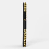 Glamour Mit Monogramm Sparkle Metallic Gold Case-Mate iPhone Hülle (Hinten/Rechts)