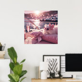 Glamour Mode Luxus Lifestyle Foto Poster (Heimbüro)