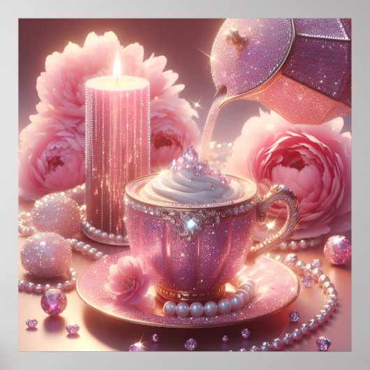 Glamour Mode Luxus Lifestyle Foto Poster (Vorne)