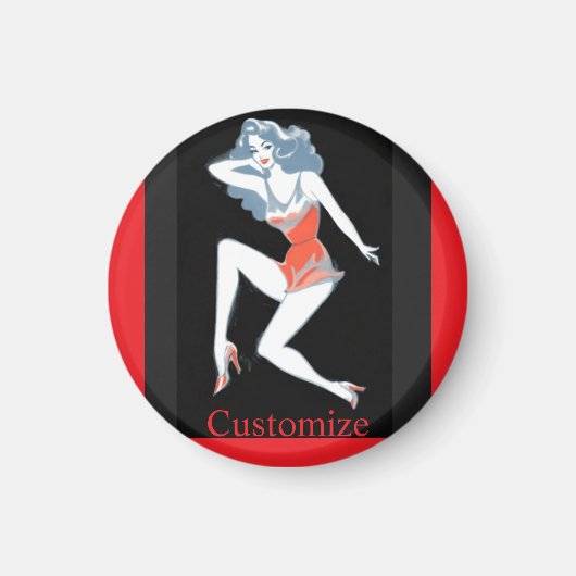Glamour Model Posing Thunder_Cove Magnet (Vorne)