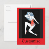 Glamour Model Posing Thunder_Cove Postkarte (Vorne/Hinten)