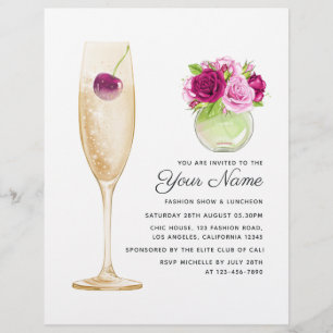 Glamour-Modenschau Flyer